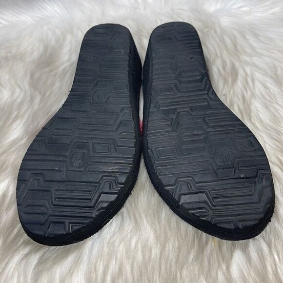 Teva Mush Red Striped Thong Wedge Sandals Sz 8 - Picture 6 of 6